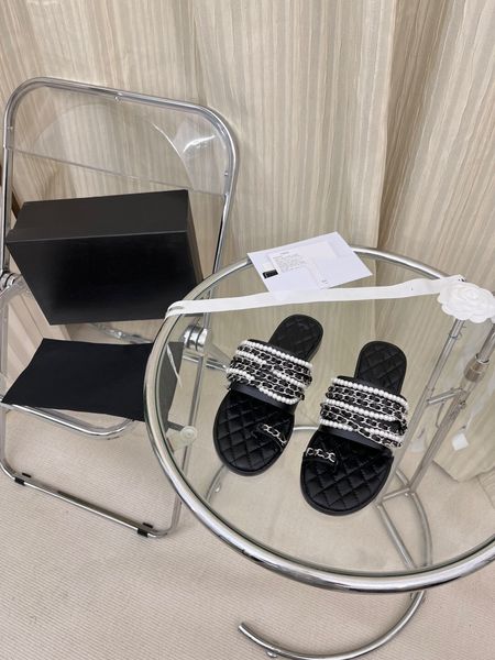 summer chain slippers flat flip flops thumb clip women's platform sandals indoor bathroom slippers 35-41, Black
summer chain slippers flat flip flops thumb clip women's platform sandals indoor bathroom slippers 35-41, Black