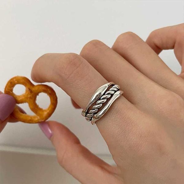 cluster rings new trend korean kpop multi-layer chain silver color 925 opening adjust size personality fashion finger ring for women men gif, Golden;silver 
cluster rings new trend korean kpop multi-layer chain silver color 925 opening adjust size personality fashion finger ring for women men gif, Golden;silver