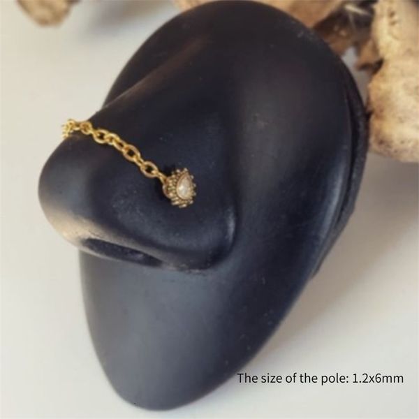 ear cuff leosoxs 16g gold nose rings stainless steel double chain jewelry piercing fashion gift 230303, Silver
ear cuff leosoxs 16g gold nose rings stainless steel double chain jewelry piercing fashion gift 230303, Silver