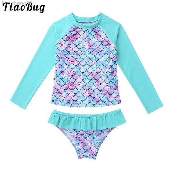 one-pieces tiaobug 3 to 8 years summer kids girls swimwear long sleeves fish scales printed rashguard with bottoms swimsuit bikini w0310, Black
one-pieces tiaobug 3 to 8 years summer kids girls swimwear long sleeves fish scales printed rashguard with bottoms swimsuit bikini w0310, Black