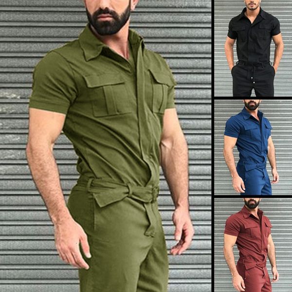 men's tracksuits casual street wear jumpsuit fall men short sleeve basic work coverall male pure color cargo overalls fashion 230306, Gray
men's tracksuits casual street wear jumpsuit fall men short sleeve basic work coverall male pure color cargo overalls fashion 230306, Gray
