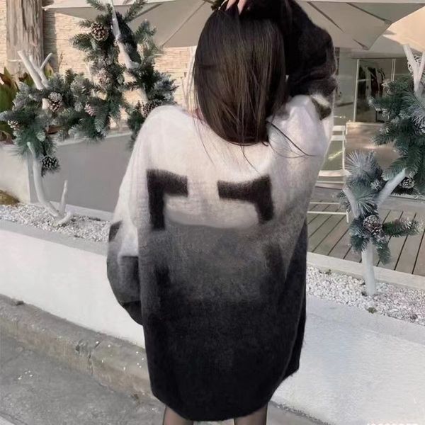 mens womens designers sweaters fashion brand f letter gradient mohair arrow jacquard round neck pullover sweater, White;black
mens womens designers sweaters fashion brand f letter gradient mohair arrow jacquard round neck pullover sweater, White;black