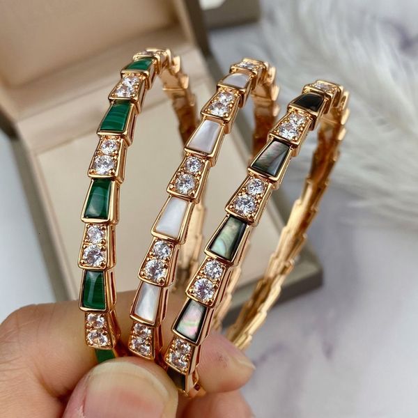 bangle 925 silver goldplated european and american senior fritillary snake bone bracelet ladies fashion trend brand jewelry gift 230306, Black
bangle 925 silver goldplated european and american senior fritillary snake bone bracelet ladies fashion trend brand jewelry gift 230306, Black