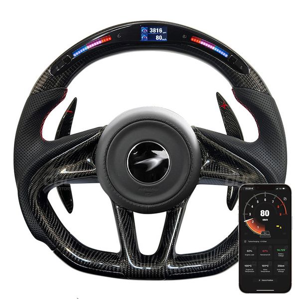 auto carbon fiber steering wheels for mclaren 720 led performance racing wheel customized
auto carbon fiber steering wheels for mclaren 720 led performance racing wheel customized