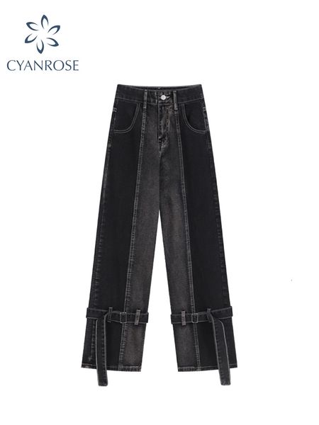 women's jeans woman vintage high waist denim pants harajuku female high street straight jeans korean fashion baggy wide leg cowboy pant, Blue
women's jeans woman vintage high waist denim pants harajuku female high street straight jeans korean fashion baggy wide leg cowboy pant, Blue