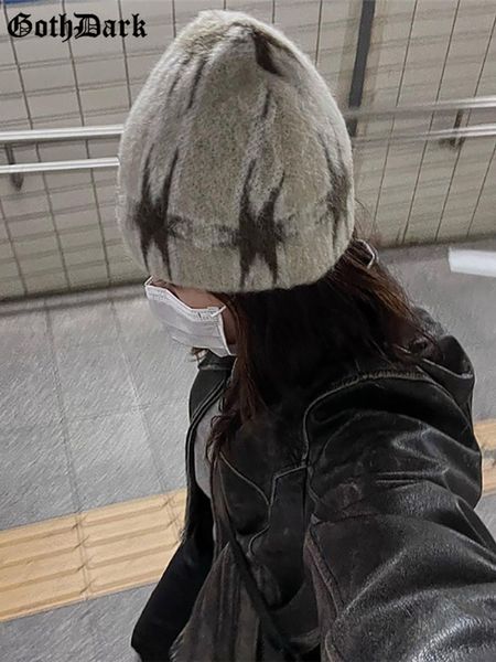 beanie skull caps goth dark winter warm beanies y2k knitted printed women skullies hats korean fashion harajuku casual autumn skullcap 23030, Blue;gray
beanie skull caps goth dark winter warm beanies y2k knitted printed women skullies hats korean fashion harajuku casual autumn skullcap 23030, Blue;gray