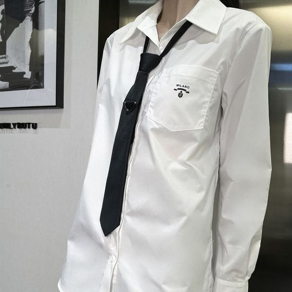 women's blouses & shirts designer triangular tie women design print letter white blouse summer spring coat quality fashions clothes sm
women's blouses & shirts designer triangular tie women design print letter white blouse summer spring coat quality fashions clothes sm