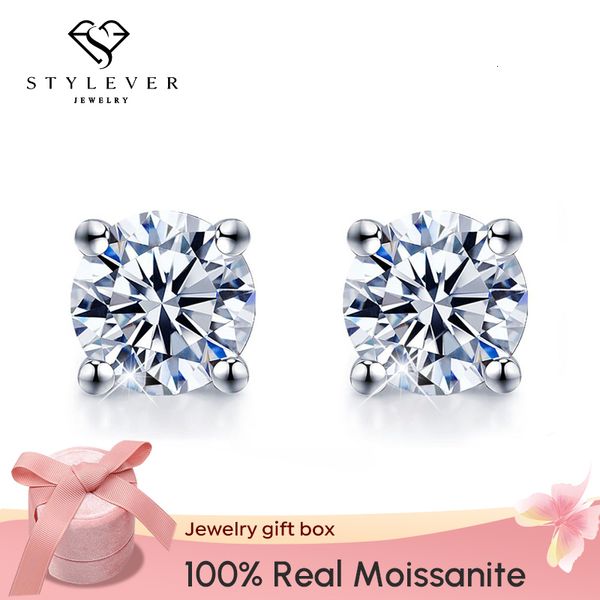 stud stylever real 05ct 1ct d color diamond earrings for women 925 sterling silver wedding luxury jewelry 230303, Golden;silver
stud stylever real 05ct 1ct d color diamond earrings for women 925 sterling silver wedding luxury jewelry 230303, Golden;silver