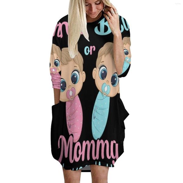 casual dresses cute pink or blue mommy loves you-gender reveal party idea long sleeved dress print a-line women pocket, Black;gray
casual dresses cute pink or blue mommy loves you-gender reveal party idea long sleeved dress print a-line women pocket, Black;gray