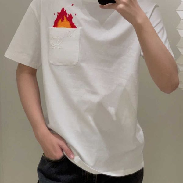 brand designer t shirt summer casual short sleeve fire embroidery tshirt pullover shirts loose sweatshirt round neck cotton tshirts, White;black
brand designer t shirt summer casual short sleeve fire embroidery tshirt pullover shirts loose sweatshirt round neck cotton tshirts, White;black