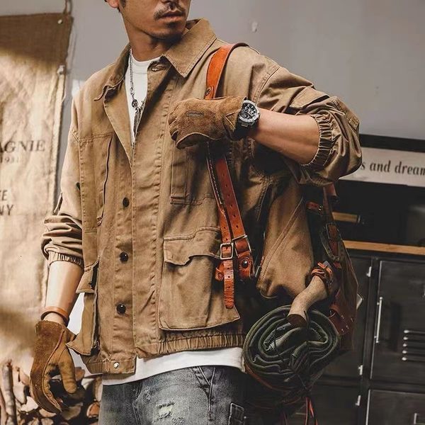 men s jackets houzhou vintage cargo jacket coat cardigan male pockets techwear casual outerwear streetwear hip hop autumn safari style 23030, Black;brown
men s jackets houzhou vintage cargo jacket coat cardigan male pockets techwear casual outerwear streetwear hip hop autumn safari style 23030, Black;brown