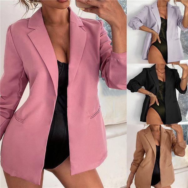 women's suits blazers women blazer white coat long sleeve blazers single button office lady jacket female suit blazer femme jackets 23, White;black
women's suits blazers women blazer white coat long sleeve blazers single button office lady jacket female suit blazer femme jackets 23, White;black
