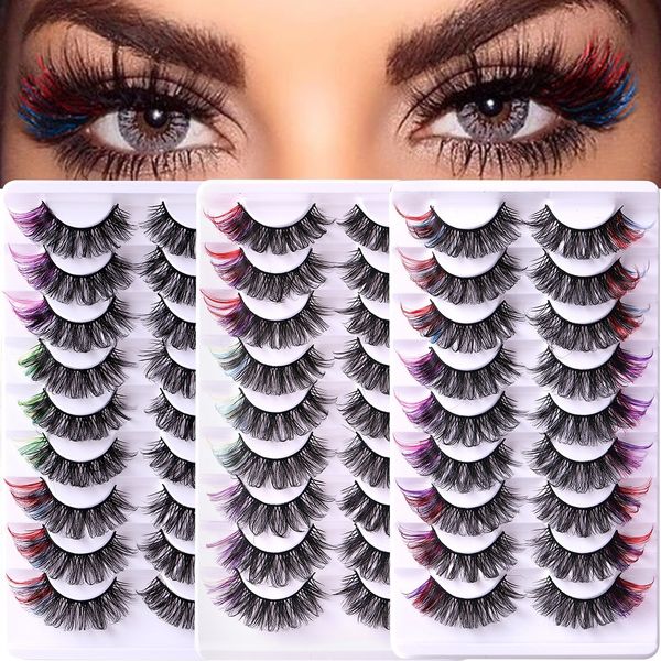 thick curly colorful false eyelashes naturally soft & delicate reusable handmade multilayer 3d fake lashes extensions makeup accessory full
thick curly colorful false eyelashes naturally soft & delicate reusable handmade multilayer 3d fake lashes extensions makeup accessory full