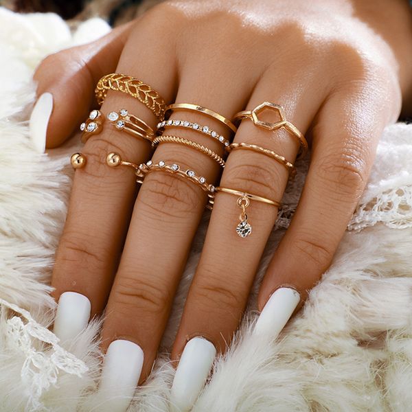 cluster rings starose 8pcs crystal drop open finger set female geometric joint ring toe knuckle for women cuff ear jewelry gifts 230303, Golden;silver
cluster rings starose 8pcs crystal drop open finger set female geometric joint ring toe knuckle for women cuff ear jewelry gifts 230303, Golden;silver