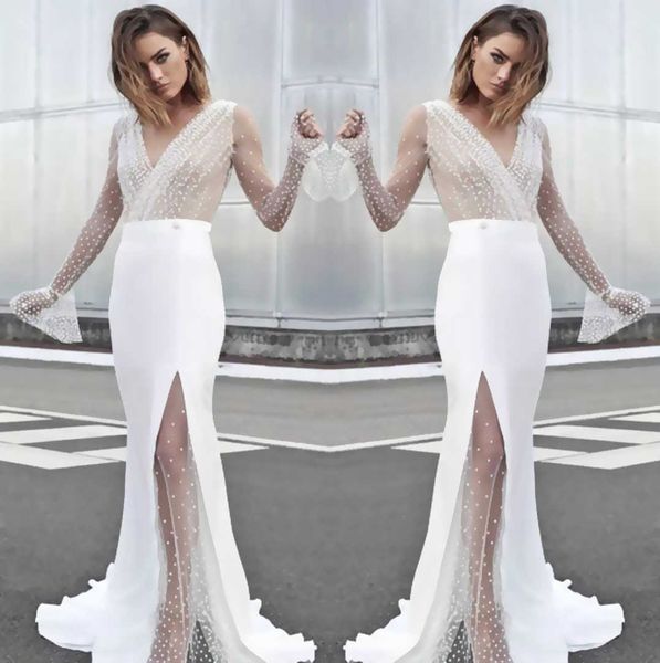 party dresses 2023 women's spring fashion new dress v-neck perspective dress t230303, White;black
party dresses 2023 women's spring fashion new dress v-neck perspective dress t230303, White;black