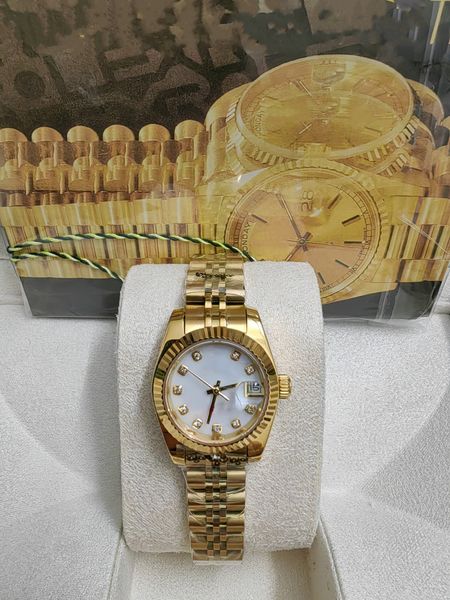 with original box lady diamonds watch women watchs datejust 26mm luxury women watch day dateday girl sapphire glass wristwatch automatic mec, Slivery;brown
with original box lady diamonds watch women watchs datejust 26mm luxury women watch day dateday girl sapphire glass wristwatch automatic mec, Slivery;brown