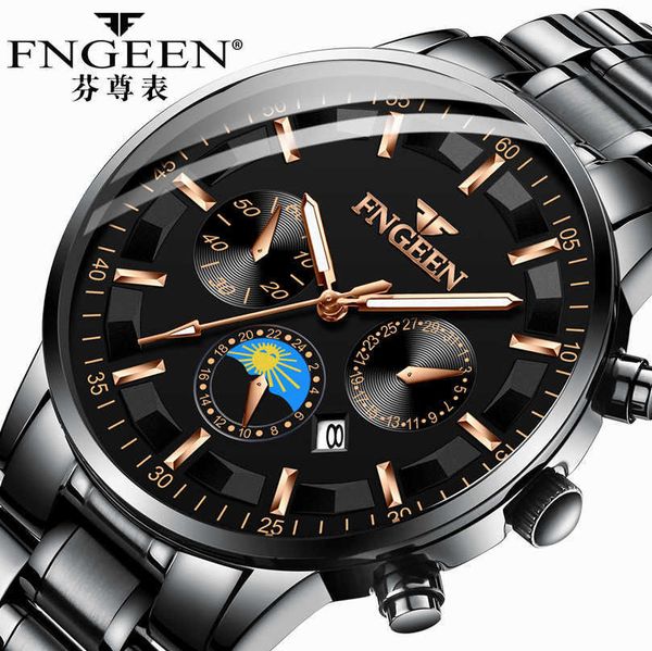 fenzun watch men's non mechanical watch full automatic waterproof trend new concept new black men's watch, Slivery;black
fenzun watch men's non mechanical watch full automatic waterproof trend new concept new black men's watch, Slivery;black
