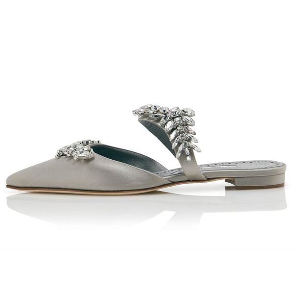 fashion women sandals lurumflat light grey yellow satin crystal embellished flat mules italy popular ankle chain pointed toes designer sanda, Black
fashion women sandals lurumflat light grey yellow satin crystal embellished flat mules italy popular ankle chain pointed toes designer sanda, Black