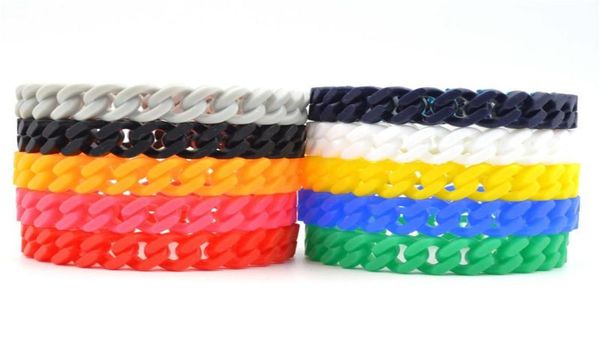 personality silicone bracelet colour chain cuban hip hop jewelry men women party gifts bangle3625990, Black
personality silicone bracelet colour chain cuban hip hop jewelry men women party gifts bangle3625990, Black