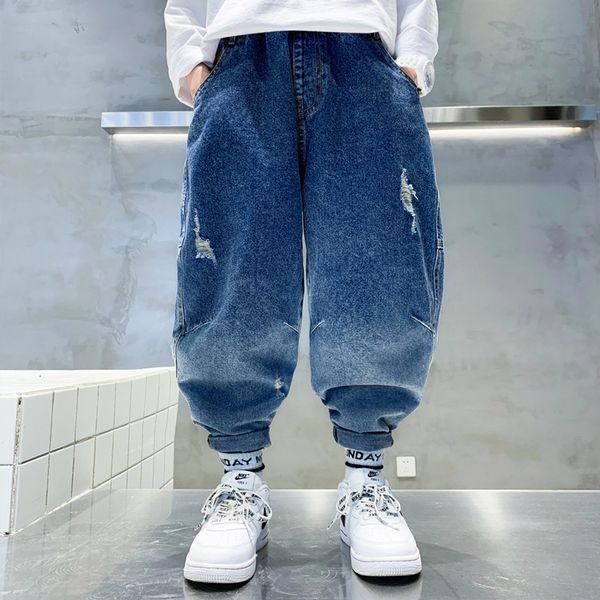 jeans fashion children's clothing spring streetwear elastic waist jeans kids girls costumes casual ripped denim trousers 4-14 yrs 23030, Blue
jeans fashion children's clothing spring streetwear elastic waist jeans kids girls costumes casual ripped denim trousers 4-14 yrs 23030, Blue