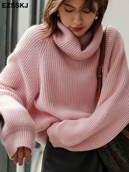 women's sweaters autumn winter oversize thick sweater pullovers women loose cashmere turtleneck big size sweater pullover for women fem, White;black
women's sweaters autumn winter oversize thick sweater pullovers women loose cashmere turtleneck big size sweater pullover for women fem, White;black