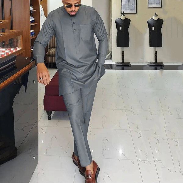 men's tracksuits dashiki mens pant 2 pieces outfit african men clothing sets social business casual riche african clothing for man -4x, Gray
men's tracksuits dashiki mens pant 2 pieces outfit african men clothing sets social business casual riche african clothing for man -4x, Gray