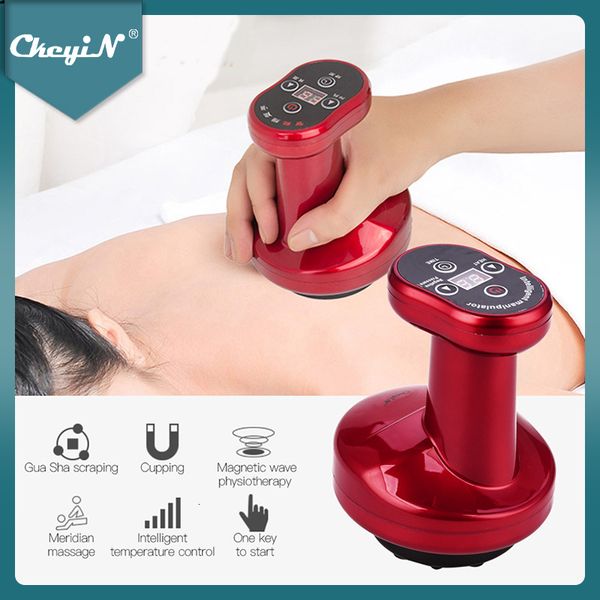 

full body massager ckeyin shaping electric heat cupping gua sha scrapping massage negative pressure back detoxification rechargeable 230303