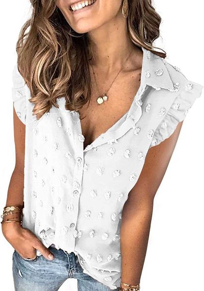 womens blouse silk summer women pompom button down shirt casual blouse size s-2xl7zqt, White
womens blouse silk summer women pompom button down shirt casual blouse size s-2xl7zqt, White