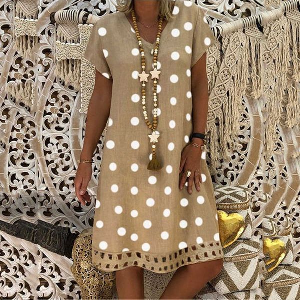 casual dresses 2023 spring and summer new women's dress fashion polka dot short sleeve v-neck printed skirt t230303, Black;gray
casual dresses 2023 spring and summer new women's dress fashion polka dot short sleeve v-neck printed skirt t230303, Black;gray