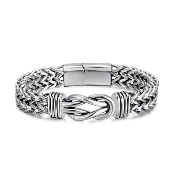 12m 8.66inch silver wheat woven chain bracelet stainless steel link chain for mens gifts simple punk, Black
12m 8.66inch silver wheat woven chain bracelet stainless steel link chain for mens gifts simple punk, Black