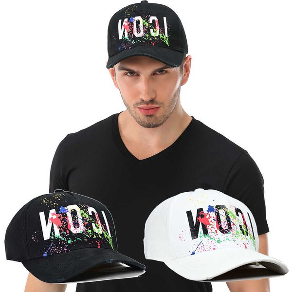 icon four season versatile baseball hat men's and women's all cotton duck tongue cap white hat fashion brand graffiti caps c3zl, Blue;gray
icon four season versatile baseball hat men's and women's all cotton duck tongue cap white hat fashion brand graffiti caps c3zl, Blue;gray