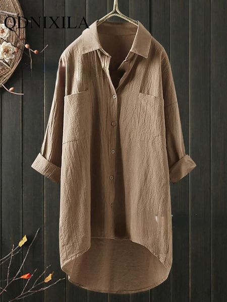 women's blouses shirts casual loose cotton linen women shirts spring collar oversize blouse long sleeve buttons white shirt women stre
women's blouses shirts casual loose cotton linen women shirts spring collar oversize blouse long sleeve buttons white shirt women stre