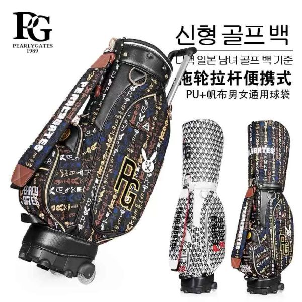 golf bag new men's and women's universal golf rod tugboat club bag canvas waterproof standard ball, Black;red
golf bag new men's and women's universal golf rod tugboat club bag canvas waterproof standard ball, Black;red