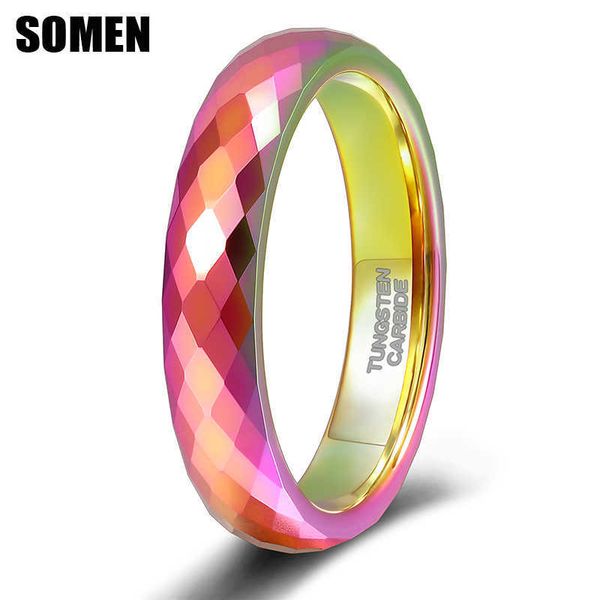 cluster rings somen 4mm rainbow dazzling tungsten carbide ring rhombus polyhedral section polish ring l230306, Golden;silver
cluster rings somen 4mm rainbow dazzling tungsten carbide ring rhombus polyhedral section polish ring l230306, Golden;silver