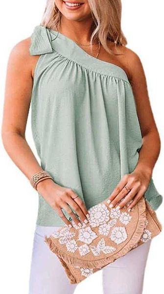 womens camisole spring smmer oblique shoulder solid tunic shirts tie knot loose tank kchi, White
womens camisole spring smmer oblique shoulder solid tunic shirts tie knot loose tank kchi, White