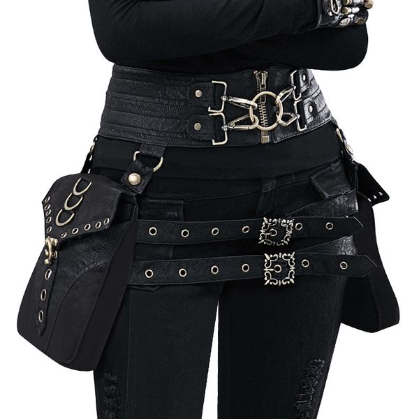 waist bags fanny pack european and american steampunk pu leather women's bag outdoor mobile phone retro waist belt lighter wallet 23030
waist bags fanny pack european and american steampunk pu leather women's bag outdoor mobile phone retro waist belt lighter wallet 23030