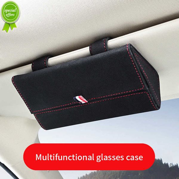new multi-functional car glasses box pu leather suede glasses ticket clip car sun visor sunglasses bracket accessories
new multi-functional car glasses box pu leather suede glasses ticket clip car sun visor sunglasses bracket accessories