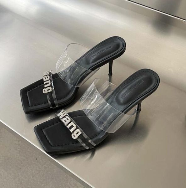fashion summer crystal square toe women slipper candy color ladies outdoor beach slides low thin heels sandal shoes, Black
fashion summer crystal square toe women slipper candy color ladies outdoor beach slides low thin heels sandal shoes, Black