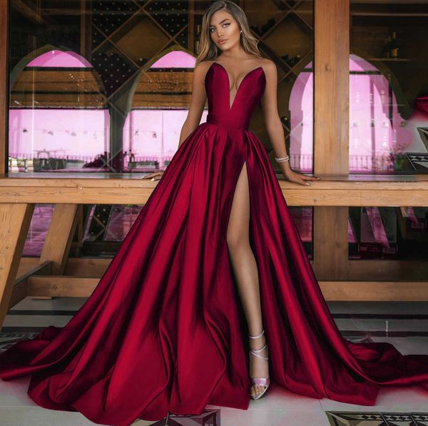 party dresses 2023 autumn and winter new women's deep v split long dress wedding dress t230307, White;black
party dresses 2023 autumn and winter new women's deep v split long dress wedding dress t230307, White;black