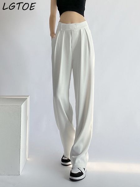 women's pants capris casual high waist wide leg pants women loose floor-length oversized trousers spring summer korean white suit pants, Black;white
women's pants capris casual high waist wide leg pants women loose floor-length oversized trousers spring summer korean white suit pants, Black;white
