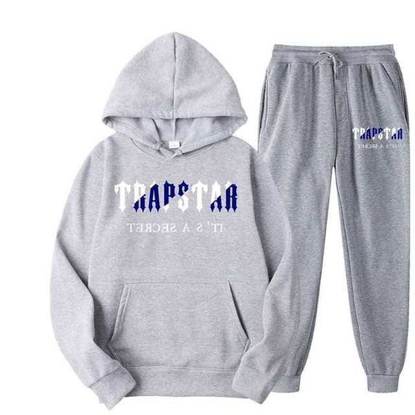 men's tracksuits brand trapstar printed sportswear men 15 colors warm two pieces set loose hoodie sweatshirt pants hoodie jogging 23030, Gray
men's tracksuits brand trapstar printed sportswear men 15 colors warm two pieces set loose hoodie sweatshirt pants hoodie jogging 23030, Gray