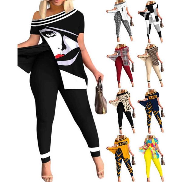 2023 summer new 3xl women two piece pants outfits irregular short sleeve one off shoulder and leggings matching set, White
2023 summer new 3xl women two piece pants outfits irregular short sleeve one off shoulder and leggings matching set, White