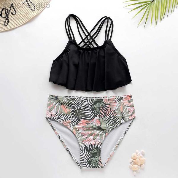 one-pieces baby girl swimsuit swimwear leaf-printed teenage girls bathing suits 2 pieces children string bikini sets beachwear w0310, Black
one-pieces baby girl swimsuit swimwear leaf-printed teenage girls bathing suits 2 pieces children string bikini sets beachwear w0310, Black