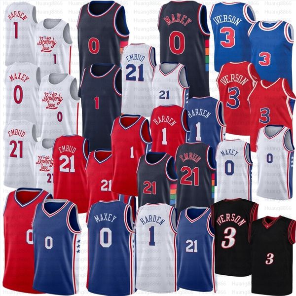 james sixer harden tyrese maxey joel embiid basketball allen iverson jersey 2023 city white edition retro shirt blue jerseys, Black;red
james sixer harden tyrese maxey joel embiid basketball allen iverson jersey 2023 city white edition retro shirt blue jerseys, Black;red