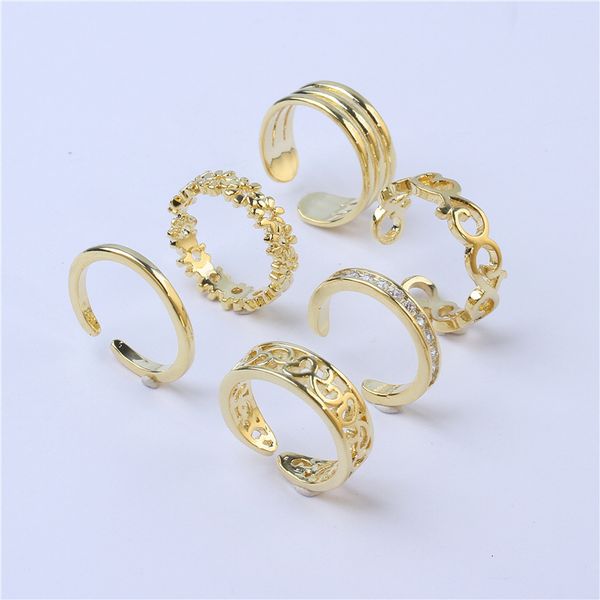 cluster rings 6pcs adjustable toe for women girls lower knot simple knuckle stackable open tail band hawaiian foot jewelry 230303, Golden;silver
cluster rings 6pcs adjustable toe for women girls lower knot simple knuckle stackable open tail band hawaiian foot jewelry 230303, Golden;silver