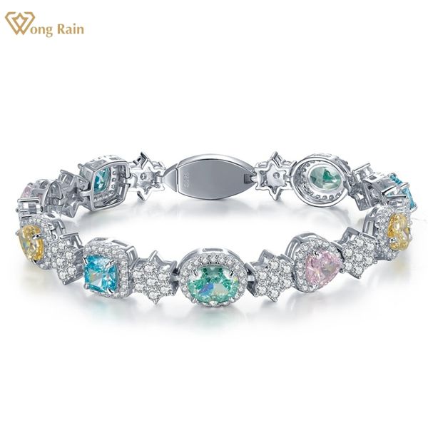 charm bracelets wong rain luxury 100 925 sterling silver created gemstone multicolor chain bracelet bangle fine jewelry wholesale 230306, Golden;silver
charm bracelets wong rain luxury 100 925 sterling silver created gemstone multicolor chain bracelet bangle fine jewelry wholesale 230306, Golden;silver