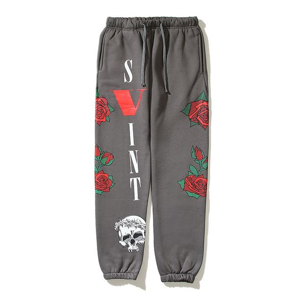 men's pants seveyfan hip hop men women rose printing trousers pop loose streetwear for male female couples 230306, Black
men's pants seveyfan hip hop men women rose printing trousers pop loose streetwear for male female couples 230306, Black