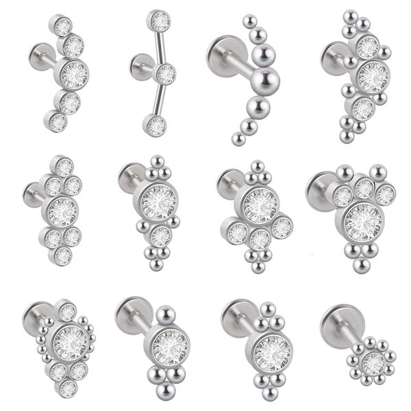 ear cuff 12pcs g23 steel 16g cz labret lip ring crystal cluster cartilage tragus helix rings piercing screw fit 16g 230306, Silver
ear cuff 12pcs g23 steel 16g cz labret lip ring crystal cluster cartilage tragus helix rings piercing screw fit 16g 230306, Silver