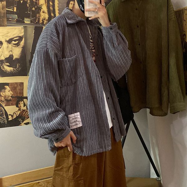 men s jackets corduroy jacket spring turn down collar for with pocket single breasted coat blouson homme 230306, Black;brown
men s jackets corduroy jacket spring turn down collar for with pocket single breasted coat blouson homme 230306, Black;brown