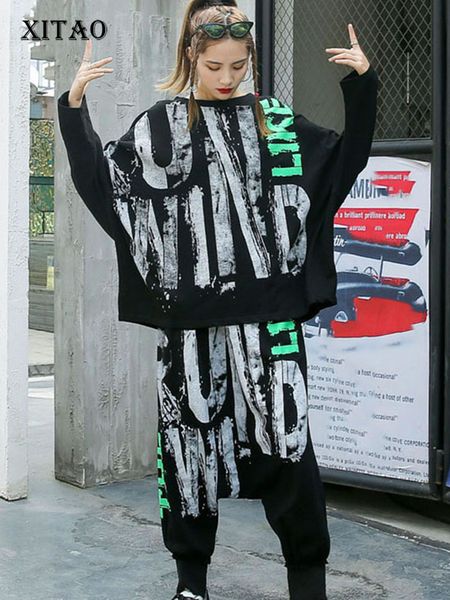 women's two piece pants xitao letter print pattern set autumn casual fashion style temperament o neck batwing sleeve clothes zp3067 230, White
women's two piece pants xitao letter print pattern set autumn casual fashion style temperament o neck batwing sleeve clothes zp3067 230, White